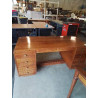 BUREAU RECTANGULAIRE ART DÉCO 4 TIROIRS 1 PORTE