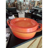 COCOTTE OVALE FONTE ÉMAILLÉE ORANGE DOUFEU