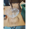 COUPE SUR PIEDOUCHE  VERRE AU OISEAUX