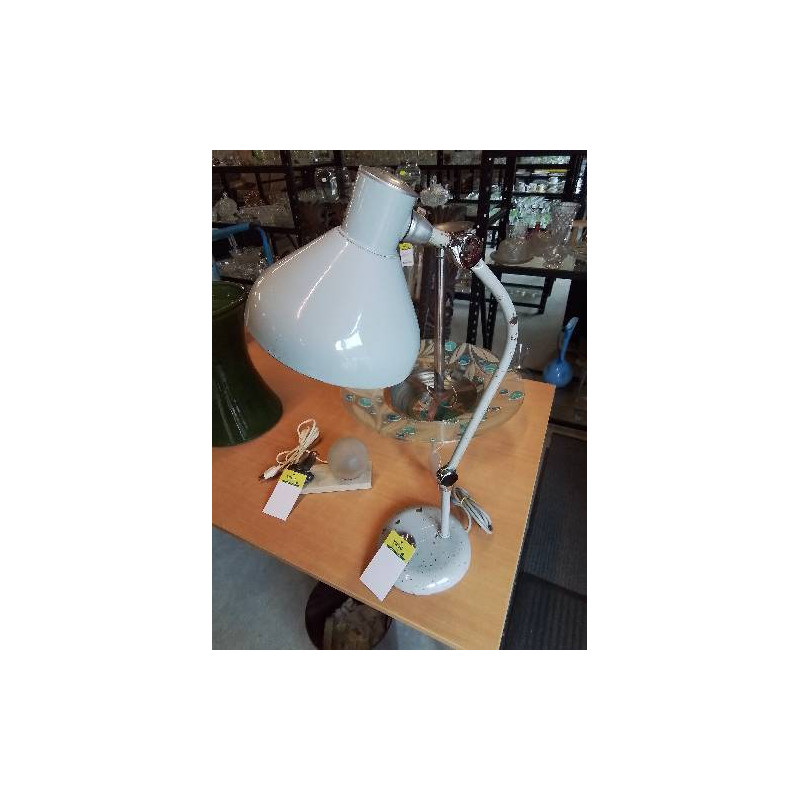 LAMPE DE BUREAU ARTICULÉ JUMO G51 MÉTAL GRIS ANNÉES 50