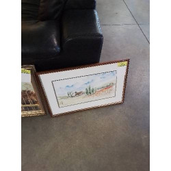 AQUARELLE CHAUMIÈRE 