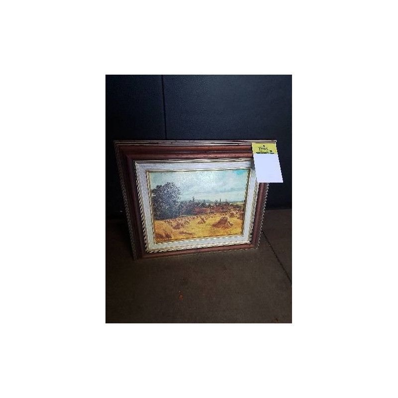 TABLEAU REPRODUCTION LES MEULES CADRE MARRON
