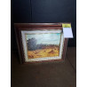 TABLEAU REPRODUCTION LES MEULES CADRE MARRON