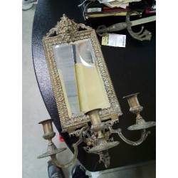 APPLIQUE MIROIR BRONZE AUX...