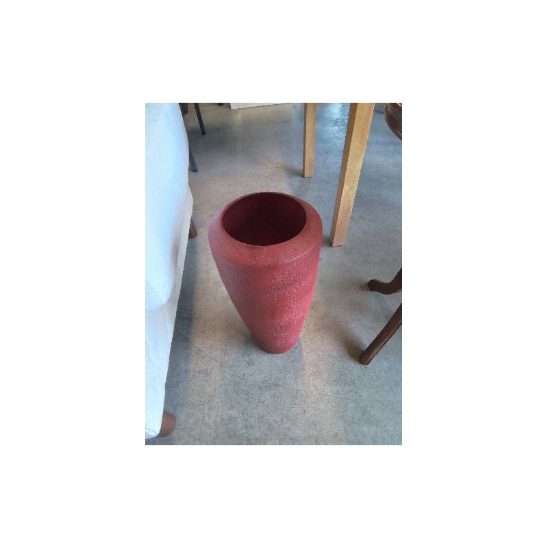VASE CÉRAMIQUE ROUGE 48CM
