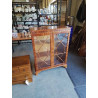 VITRINE ANGLAISE BOIS CLAIR 2 PORTES 