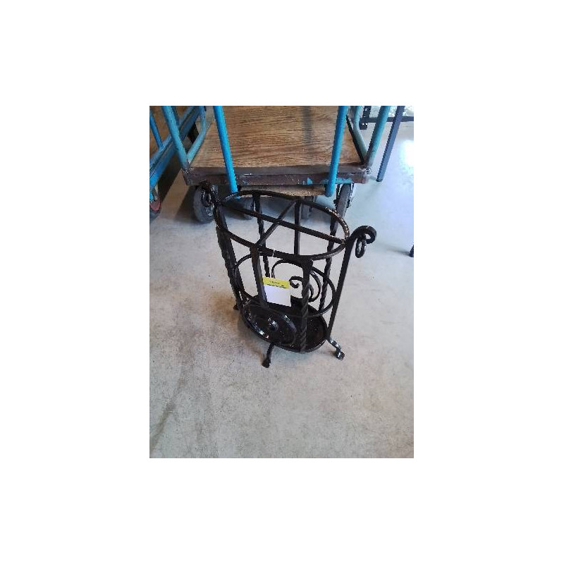 PORTE PARAPLUIE FER FORGÉ NOIR DÉBUT XXE 