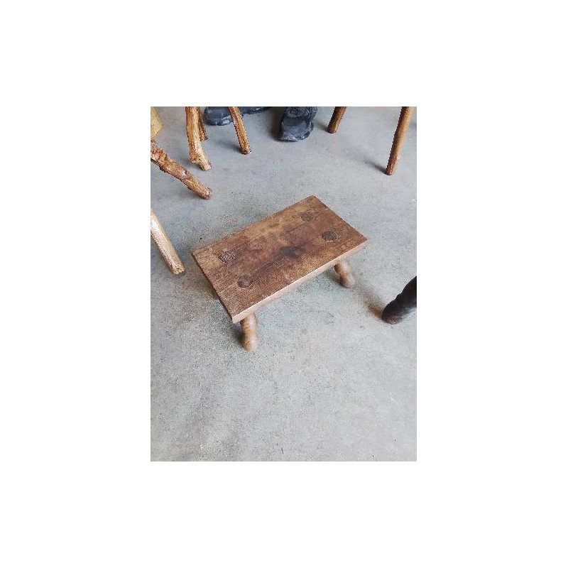 REPOSE PIEDS RECTANGULAIRE BOIS PIEDS TOURNÉS 