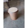 POT A SALER A OREILLES AVEC COUVERCLE GRÈS VERNISSÉ 31’5CM 