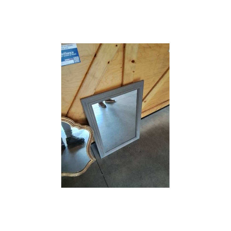 MIROIR RECTANGULAIRE BOIS TAUPE 