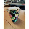 VASE CÉRAMIQUE AUX FLEURS VALLAURIS ANNÉES 60
