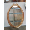 MIROIR OVALE DORÉ STYLE LOUIS XVI 
