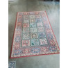 TAPIS LAINE VERT ECRU ROUGE 176X122CM