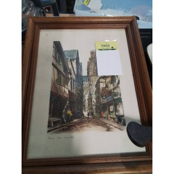 GRAVURE ROUEN RUE DAMIETTE