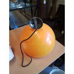 SUSPENSION RONDE RÉSINE ORANGE
