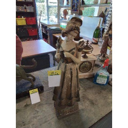 STATUETTE PLATRE PEINT...