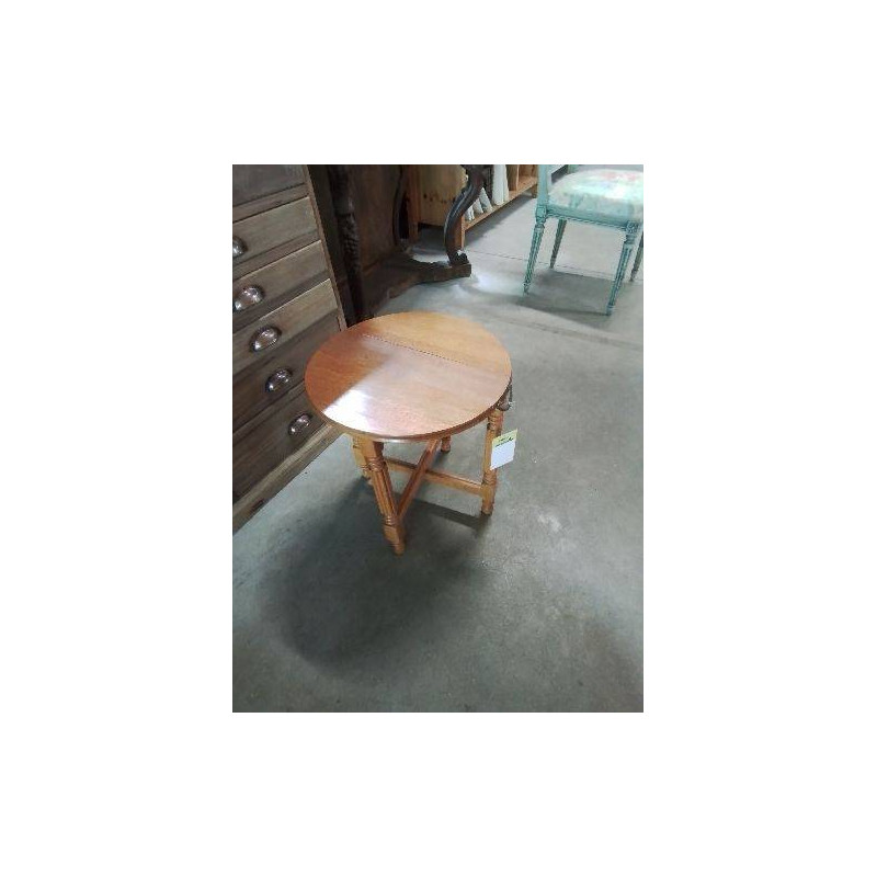 TABLE BASSE RONDE PLIANTE BOIS CLAIR