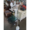LAMPADAIRE FLEXIBLE SPOT MÉTAL CHROMÉ ET BLANC 