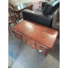 TABLE BASSE COFFRE RECTANGULAIRE BOIS CLAIR 