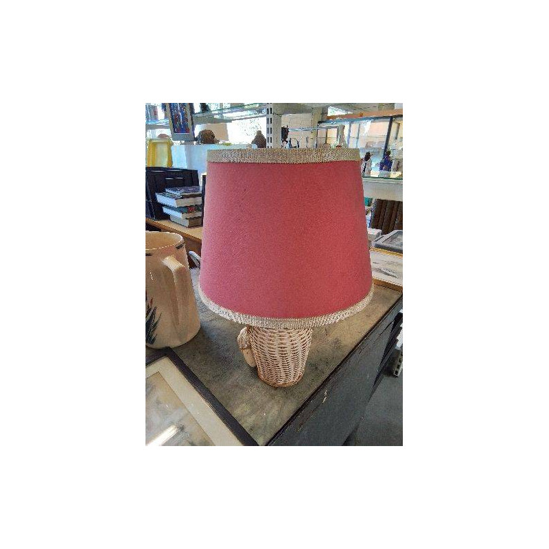 LAMPE GAINÉ RÉSINE TRESSÉE AJ ROSE
