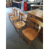 4 CHAISES BISTROT BOIS CLAIR