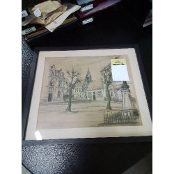DESSIN PLACE DE VILLAGE