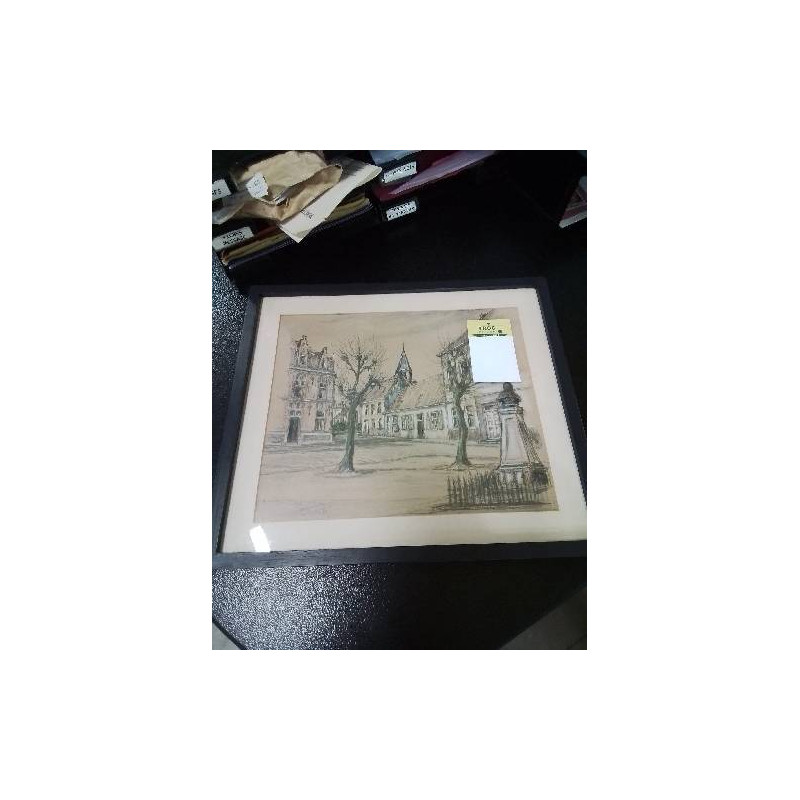 DESSIN PLACE DE VILLAGE