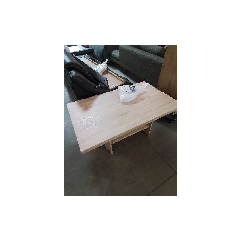 TABLE RECTANGULAIRE A RALLONGES MONTE ET BAISSE BOIS CLAIR JEROME