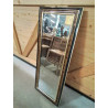 MIROIR RECTANGULAIRE BOIS MARRON NOIR DORÉ 