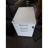 CAISSON DE BUREAU A ROULETTES BOIS BLANC 3 TIROIRS 