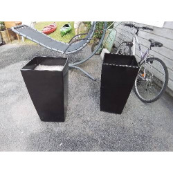 JARDINIÈRE RÉSINE NOIR...