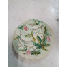 ASSIETTE BARBOTINE AUX OISEAUX FIN XIXE 
