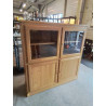 BUFFET VITRÉ CHÊNE CLAIR 4 PORTES PIERSON