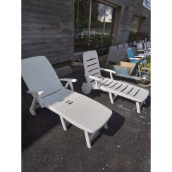 BAIN DE SOLEIL RESINE BLANC