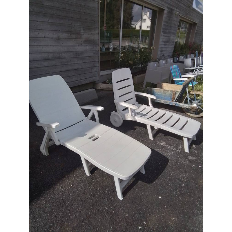 BAIN DE SOLEIL RESINE BLANC