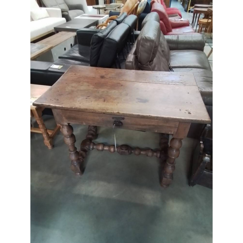 TABLE RECTANGULAIRE BOOS 1 TIROIR LOUIS XIII D’ÉPOQUE XVIIE 