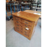 COMMODE BOIS CLAIR 5 TIROIRS DÉBUT XXE 