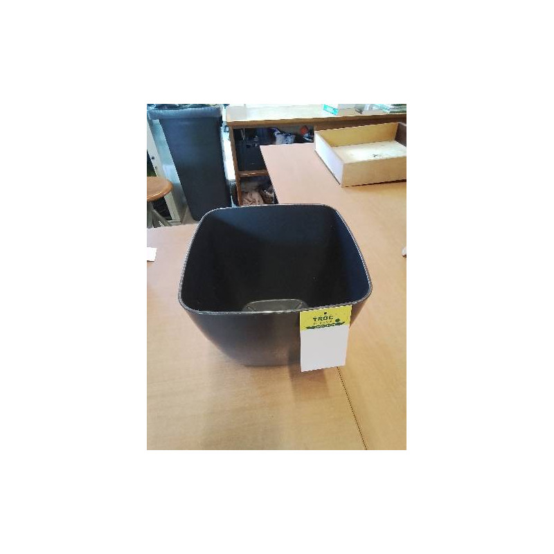 CACHE POT RÉSINE GRIS MARCHIORO 25X25X23CM