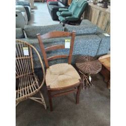 CHAISE BOIS PAILLÉ DOSSIER...