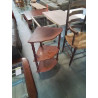 ÉTAGÈRE D’ANGLE A COLONNES 3 TABLETTES 