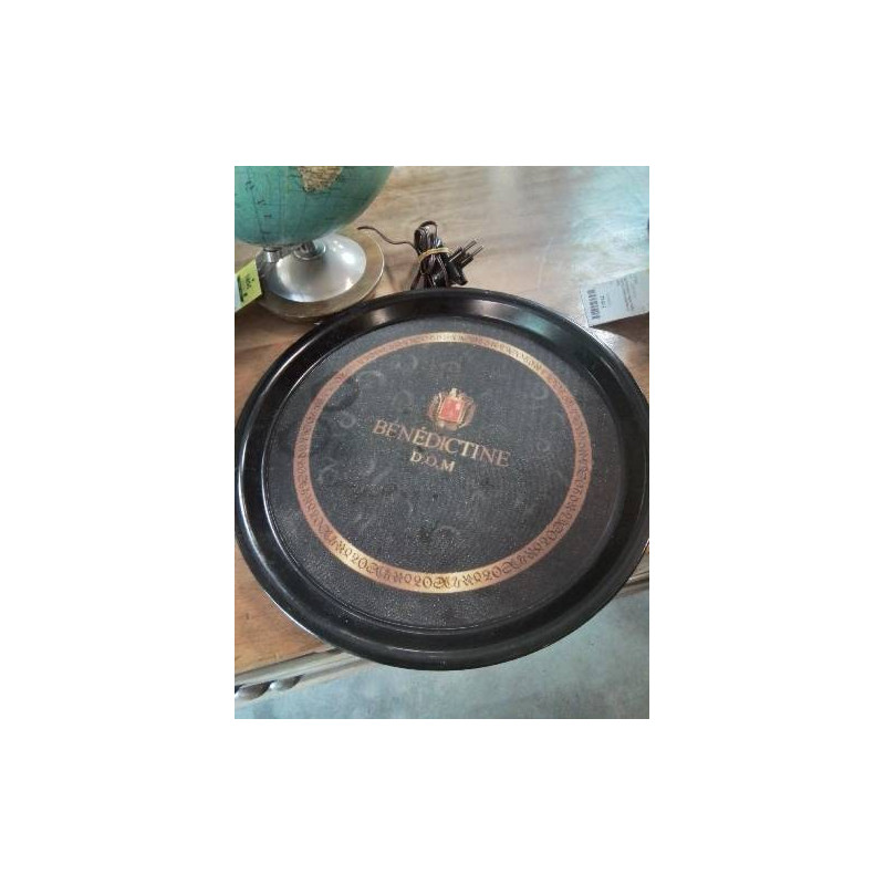 PLATEAU DE SERVICE ROND BENEDICTINE 