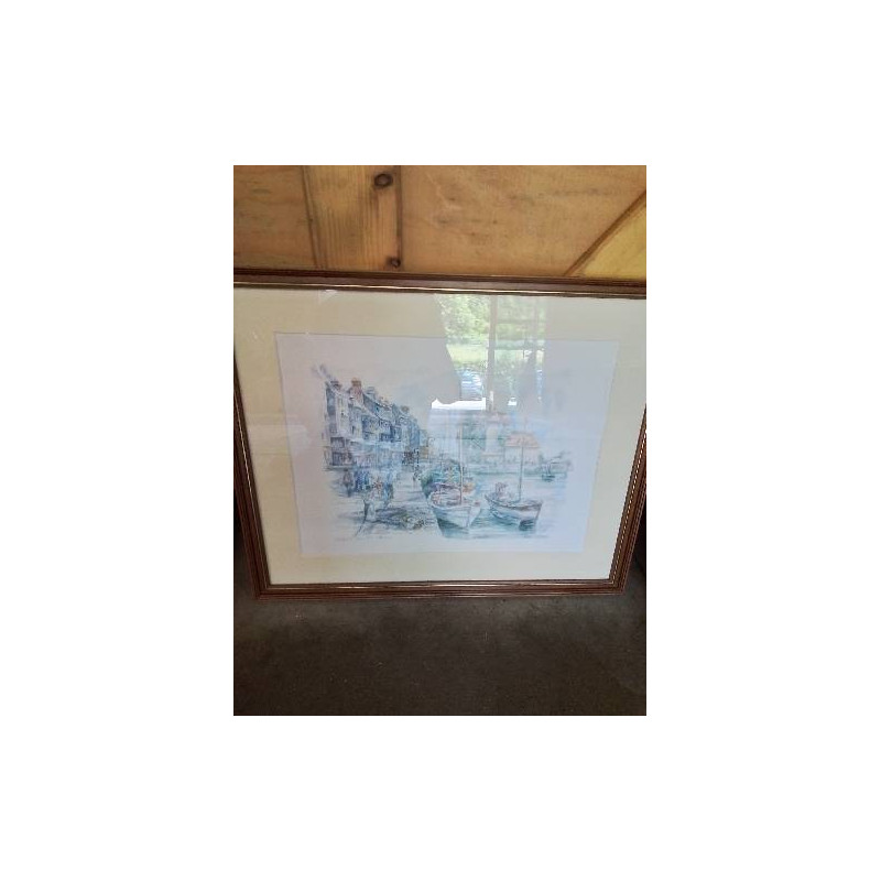 GRAVURE HONFLEUR QUAI SAINTE CATHERINE 
