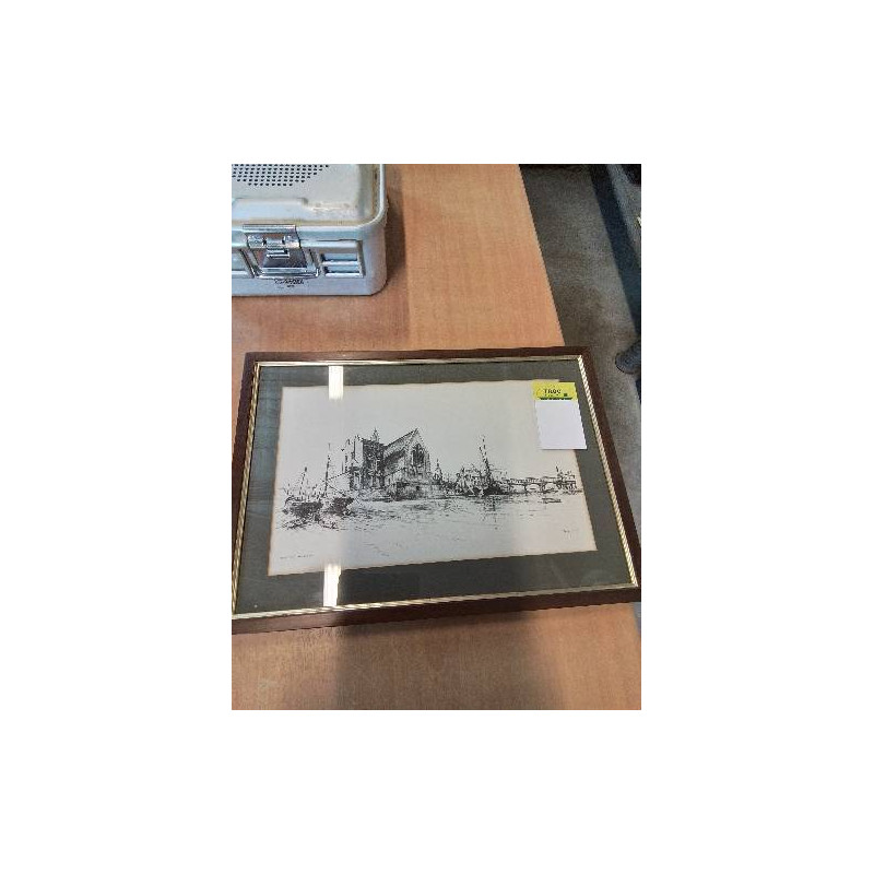 GRAVURE BATEAUX A L’ECHOUAGE 