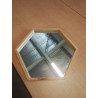 MIROIR HEXAGONALE BOIS CLAIR 