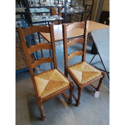 PAIRE DE CHAISES A...