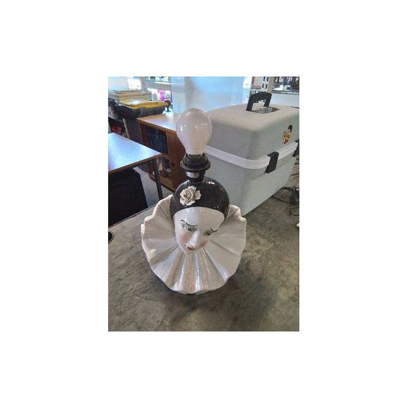 LAMPE PIERROT CÉRAMIQUE 