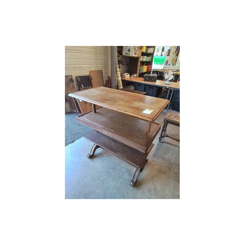 TABLE DESSERTE A SYSTÈME 3 NIVEAUX XIXE