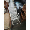 ROCKING CHAIR ENFANT ROTIN PEINT BLANC
