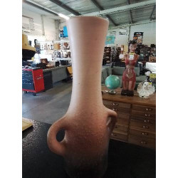 VASE CÉRAMIQUE ROSE ET NOIR...