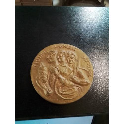 MÉDAILLE BRONZE NUL NE PEUT FUIR SON DESTIN BELLA RAFTOPOULOS(1902-1992)